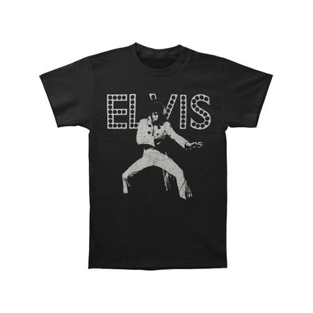 Elvis Dance T-shirt - Elvis Presley Men's Dance In Lights Regular Mens T T-shirt Black