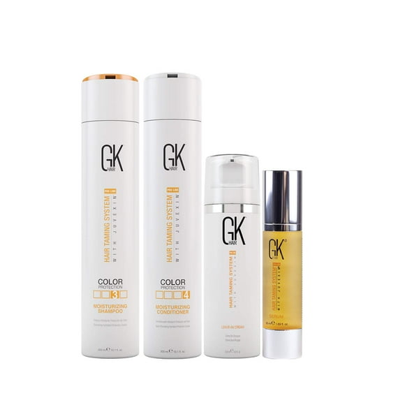 Global Keratin GK Hair Leave in Conditioner Cream For Detangling Smoothing130ml - Argan Oil Hair Serum-Moisturizing Shampoo and Conditioner Set