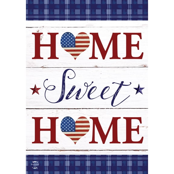 Briarwood Lane Everyday Double Sided Garden Flag 12x18 For Outdoor Patriotic Home Sweet Home Double-Sided Garden Flag Flags For Outside