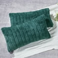 thumbnail image 3 of Home Soft Things Super Soft Decorative Pillow Covers, Set of 2, Dark Teal, 14" x 26", 3 of 3