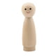 thumbnail image 1 of Muñeco de clavija de madera, arte decorativo en blanco Figuras de personas de madera para pintar para decoraciones Comedor Hacer bricolaje Accesorios 7 cm x 18 cm Macarena Cuerpos de muñecas de clavijas de madera, 1 of 8