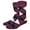 Burgundy / White / Navy, variant on Men's Cotton Colorful Argyle Casual Crew Dress Socks for Groomsmen, Size 8 to 13