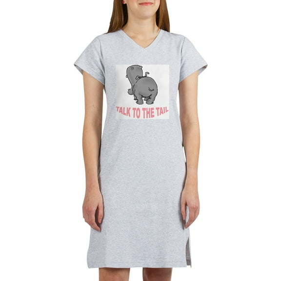 CafePress - Hippo Talk To The Tail - Women's Nightshirt