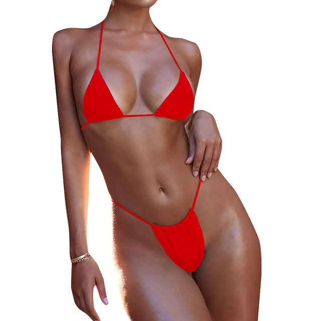 MKLEKYY Trajes De Baño Dama Women Bandeau Bandage Bikini Set Push-Up Brazilian Swimwear Beachwear Swimsuit