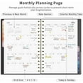 thumbnail image 4 of 2026 Planner, Weekly and Monthly, A5 Size (5.7" x 8.3"), Jan - Dec 2026, Agenda, Calendar, 12 Month Tabs, Flexible Plastic Cover, 4 of 9