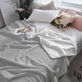 thumbnail image 4 of Fleece Blanket Vintage Grey Leather Texture Blankets, Soft Cozy Warm Flannel Throw Blanket, Classical Solid Color Pattern Blanket for Bed Couch Sofa,40x60In, 4 of 9