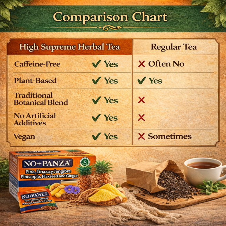 NO+PANZA Ginger, Pineapple, Flaxseed Tea, Detox, Metabolism Boost