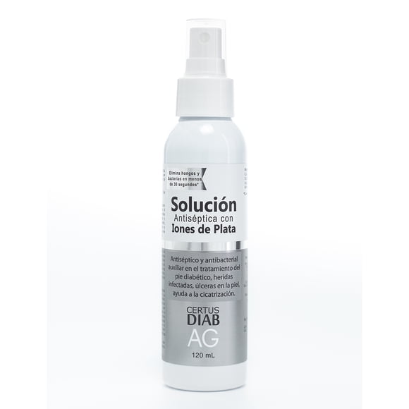 Antiséptico con Iones de Plata 120 ml Certus Diab 2 PZ Piel Diabética y Sensible