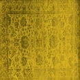 thumbnail image 1 of Ahgly Company Machine Washable Indoor Square Oriental Yellow Industrial Area Rugs, 6' Square, 1 of 4