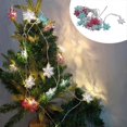 thumbnail image 1 of 2025 Latest Model Christmas LED Three Color Snowflake Light String USB Warm White Light Ch, 1 of 5