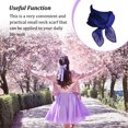 thumbnail image 4 of Guardung Chiffon Scarf Clothing Accessories Small Neckerchief Simple Breathable Women Handkerchief for Work House Travel Shopping Sapphire Blue, 4 of 6