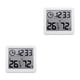thumbnail image 4 of Wosthever Termómetro digital LCD Pantalla grande Automático Electrónico Decoración de Reloj Higrómetro Estilo simple Sala de estar 2Conjunto, 4 of 6