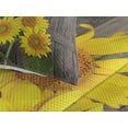 thumbnail image 3 of Ambesonne Garden Quilted Coverlet 3 Pcs, Helianthus Sunflowers, King Size, Brown Yellow Green, 3 of 4
