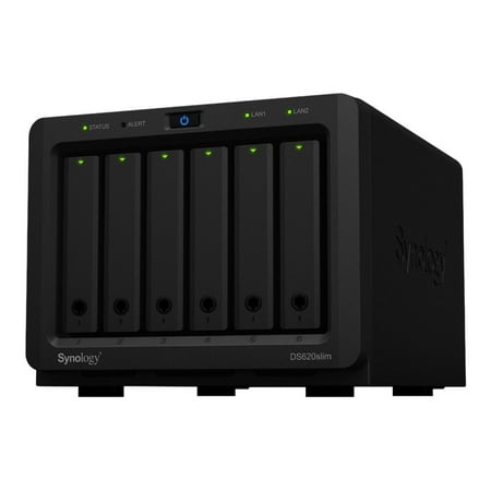 Synology Disk Station DS620slim - NAS server - 6 bays - SATA 6Gb/s - RAID 0, 1, 5, 6, 10, JBOD - RAM 2 GB - Gigabit Ethernet - (Best Way To Backup Synology Nas)