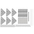thumbnail image 2 of 6 Packs Skateboard Wall Mount Metal Skateboard Hanger with 2 Screw Holes for Display Skateboard Dec, 2 of 4