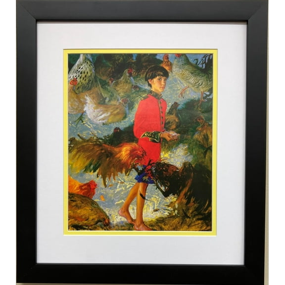 Jamie Wyeth "The Emperor of Chickens " CUSTOM FRAMED Americana Art Andrew Generic