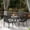 Brown, variant on Outsunny Set of 2 Outdoor Wicker Dining Chairs, All-Weather Rattan Armchairs with Armrests, Steel Frame, High Back and Deep Seating, Gray