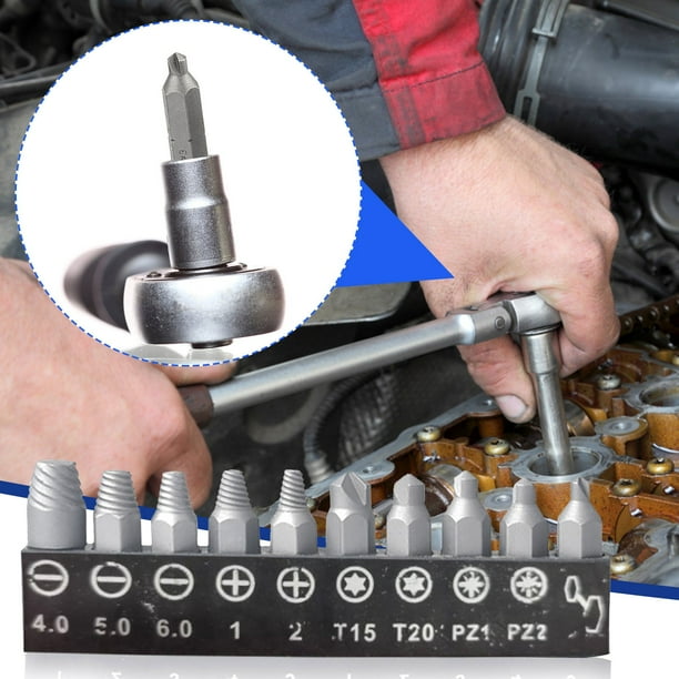 Rdeuod Screwdriver Set, 10In1 Screwdriver Accessory Set Damaged