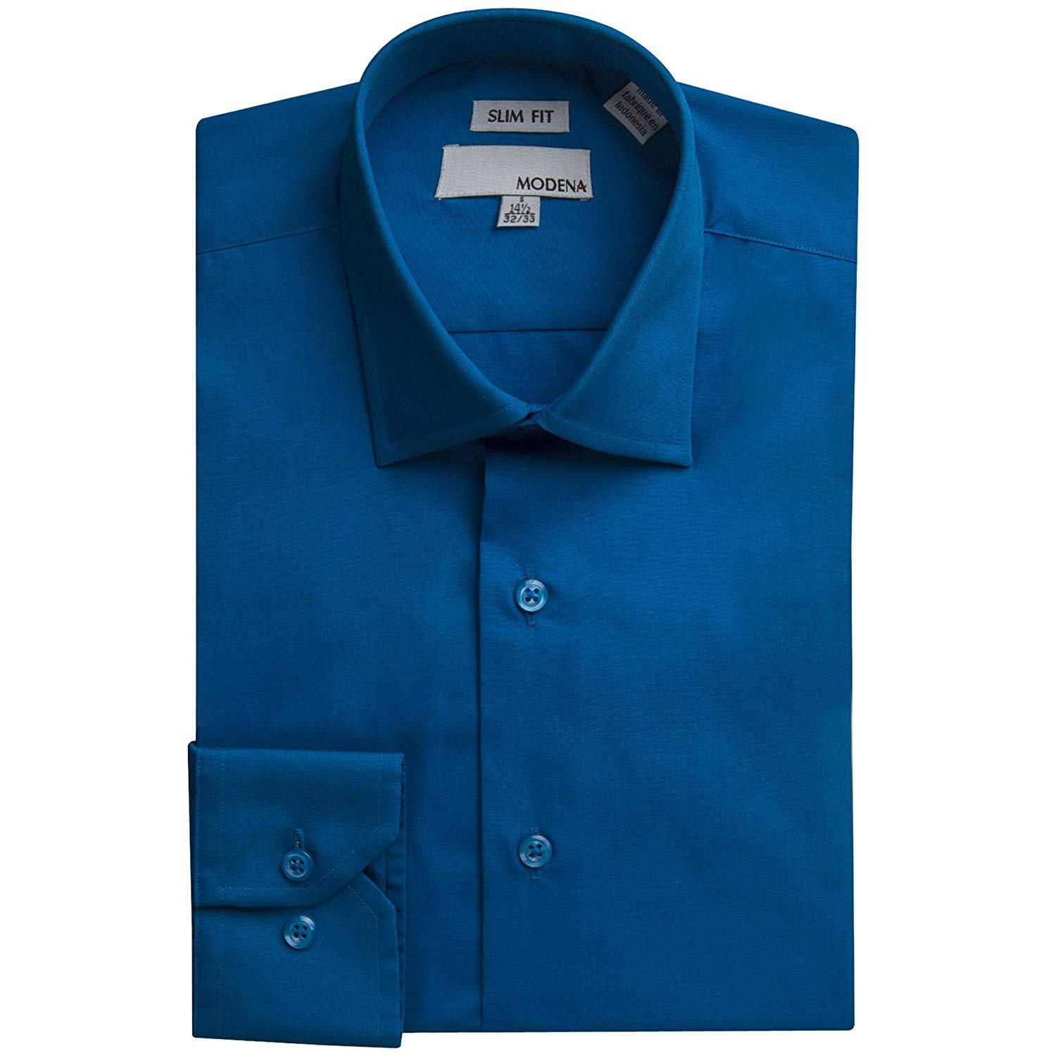 Long Sleeve Dress Shirt - Turquoise 