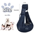 thumbnail image 5 of CUBY Portabebés para perros y gatos – Bolsa reversible para mascotas con manos libres – Bolsa suave y diseño de bolso – Adecuado para cachorros, perros pequeños y gatos al aire libre, 5 of 5
