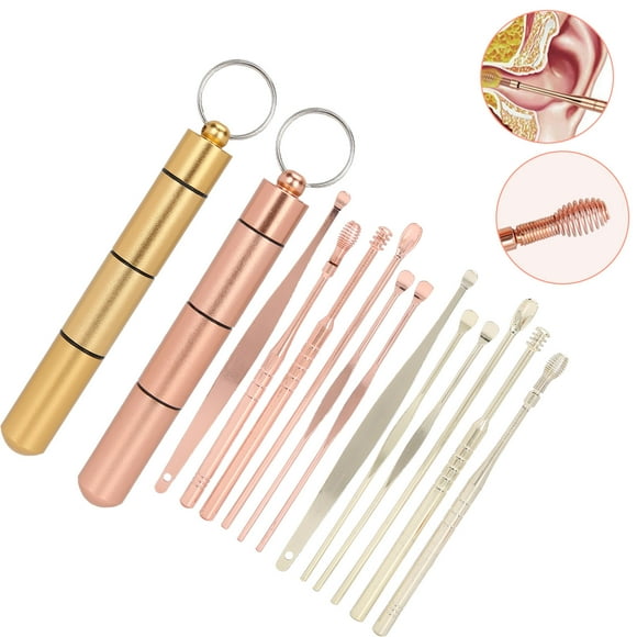 Ear Spoon,Earwax Remover Kit Stainless Ear Wax Pick Earwax Remover Kit Innovative Solution