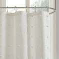 thumbnail image 2 of Urban Habitat Brooklyn Cotton Jacquard Pom Pom Shower Curtain in Ivory, 2 of 4