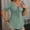 2025-Green, variant on Tunic Tops for Women Deep V Neck Drawstring Ruched T Shirts Puff Sleeve Eyelet Embroidery Shirts Solid Casual Dressy Tshirts