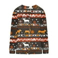 thumbnail image 4 of DDAPJ pyju Ugly Christmas Sweater for Women Lightweight Cardigan Sweaters Funny Xmas Print Open Front Button Down Knitted Outwear Coat Sales Today Clearance Multicolor XL, 4 of 6