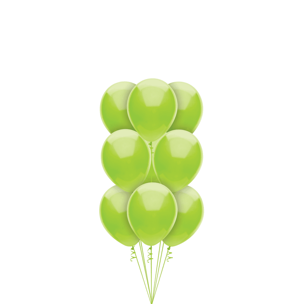 Way To Celebrate 12 All Occasion Lime Green Balloons, 15 Count