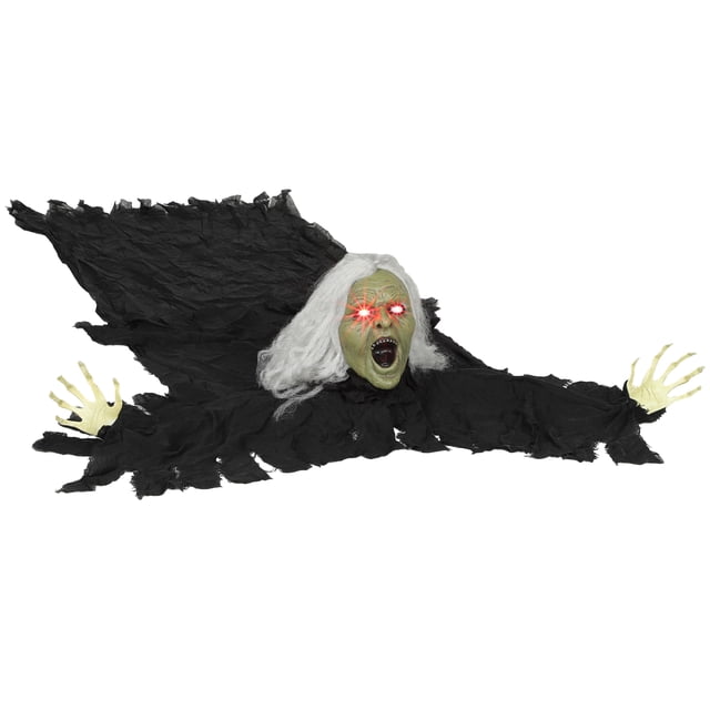 Outsunny 72" Halloween Animated Crawling Zombie, Indoor Outdoor Party Props