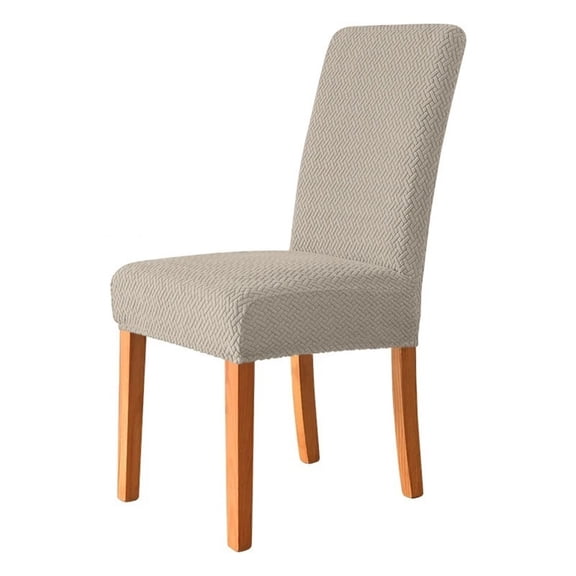 Elastic Dining Chair Cover Stretch Seat Slipcover Jacquard Spandex Protector Case For Kitchen Chair Seat Home