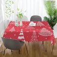 thumbnail image 6 of Coolnut Christmas Tree Tablecloth, Waterproof Washable Polyester Square Table Cover, Durable Tablecloth for Kitchen Dining Table Party Decor, 54"X 72", 6 of 7