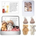 thumbnail image 5 of Little Pocket Worry Bear in Box with a Hat, Adorable Mini Emotional Plush Positive Support Bears with Encouraging Card Cute Inspirational Gifts for Office Desk Decor & Birthday Party Favor, 5 of 9