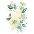 thumbnail image 3 of Vess, June Erica 15x18 Black Modern Framed Museum Art Print Titled - Spring Greens II, 3 of 5