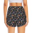 thumbnail image 2 of Lsque Mushroom Printed Women's Running Shorts with Liner Pockets,Elastic Quick Dry Workout Athletic Gym Yoga Shorts,Womens High Waist Shorts-Medium, 2 of 9