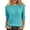 Light Blue #43, variant on WULMLEO Women's Cable Knit Sweaters Crewneck Three Quarter Sleeve Soft Pullover Tops Dark Green S