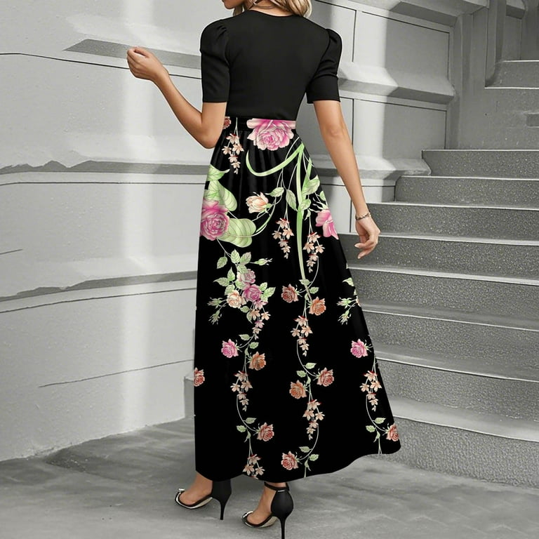white christmas dresses Nightway Long Formal Floral Petite Dress 22042P main image 0