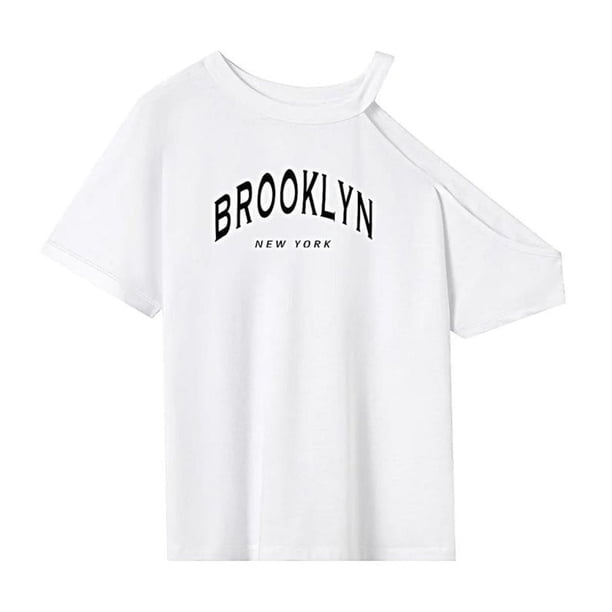 Camiseta de mujer, camiseta básica, activewear, ropa clásica, camiseta de cuello redondo para ir al trabajo SG
