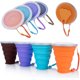 thumbnail image 3 of Taza de silicona plegable, taza de viaje retráctil y plegable, taza liviana de 270 ml con mayor capacidad para acampar al aire libre y hacer senderismo, 3 of 8