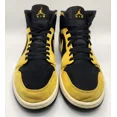 thumbnail image 5 of Ni - ke Ni - ke Air Jordan 1 Retro Mid Iconic Reverse Black Yellow Men's 9.5, 5 of 5