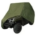 thumbnail image 4 of Classic Accessories QuadGear UTV Storage Cover, Fits Mid-Sized 2 passenger UTVs up to 113"L x 60"W x 70"H, Large, Olive, 4 of 10
