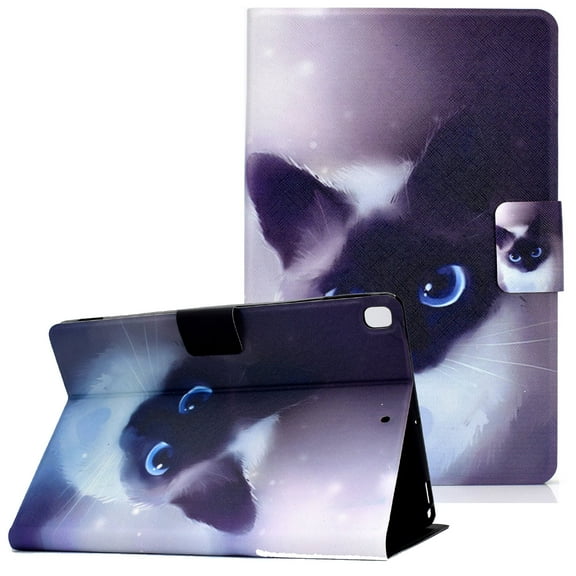 iPad 10.2" Case 2019, iPad 7th Generation Case, Allytech Slim Fit Folio Shockproof Flip Stand Smart Cover with Auto Sleep Wake Lightweight Girls Women Case Cover for Apple iPad 10.2,Cute Cat