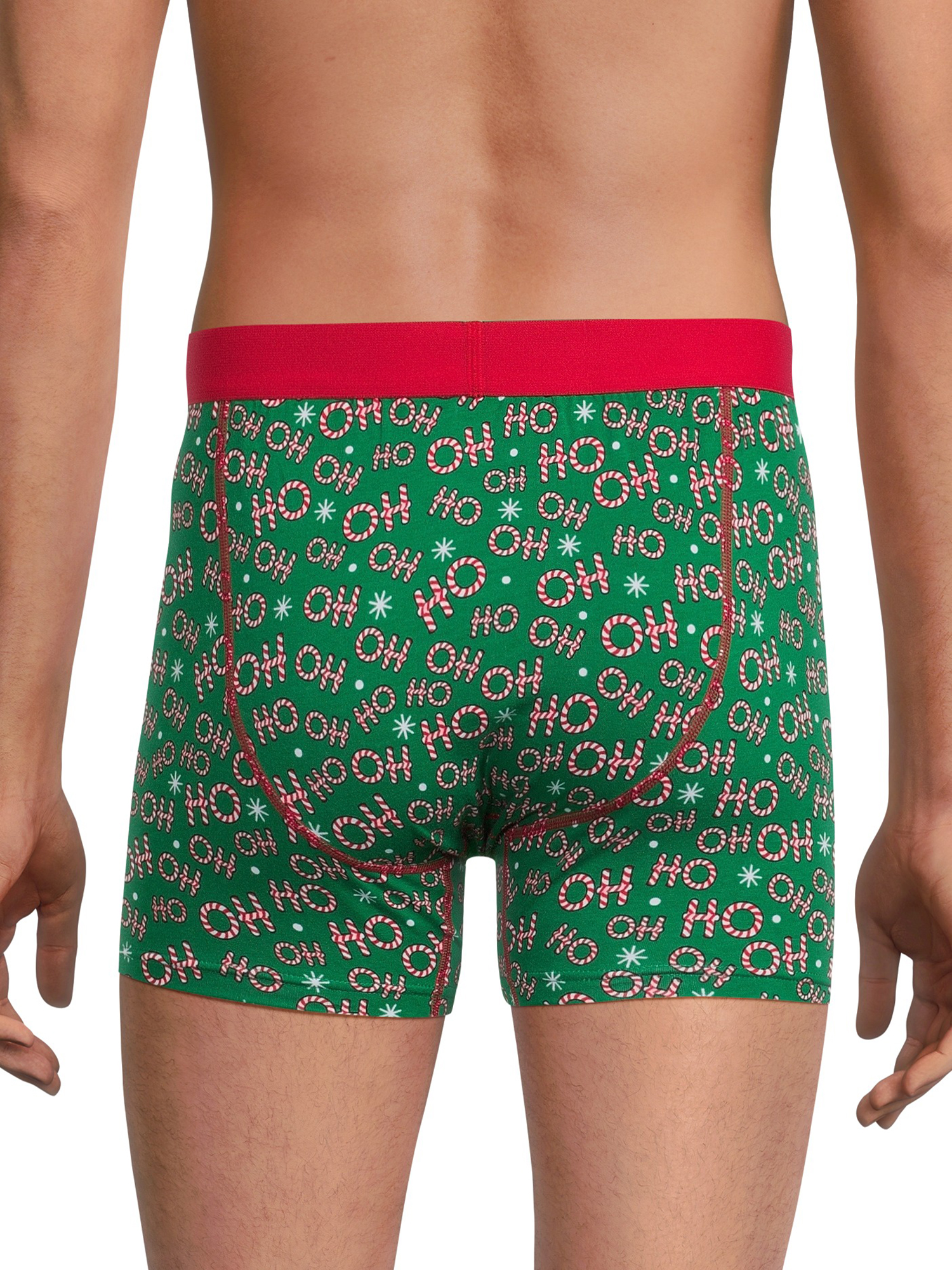 Holiday Time Men's Holiday Print Stretch Boxer Briefs, Sizes S-XL