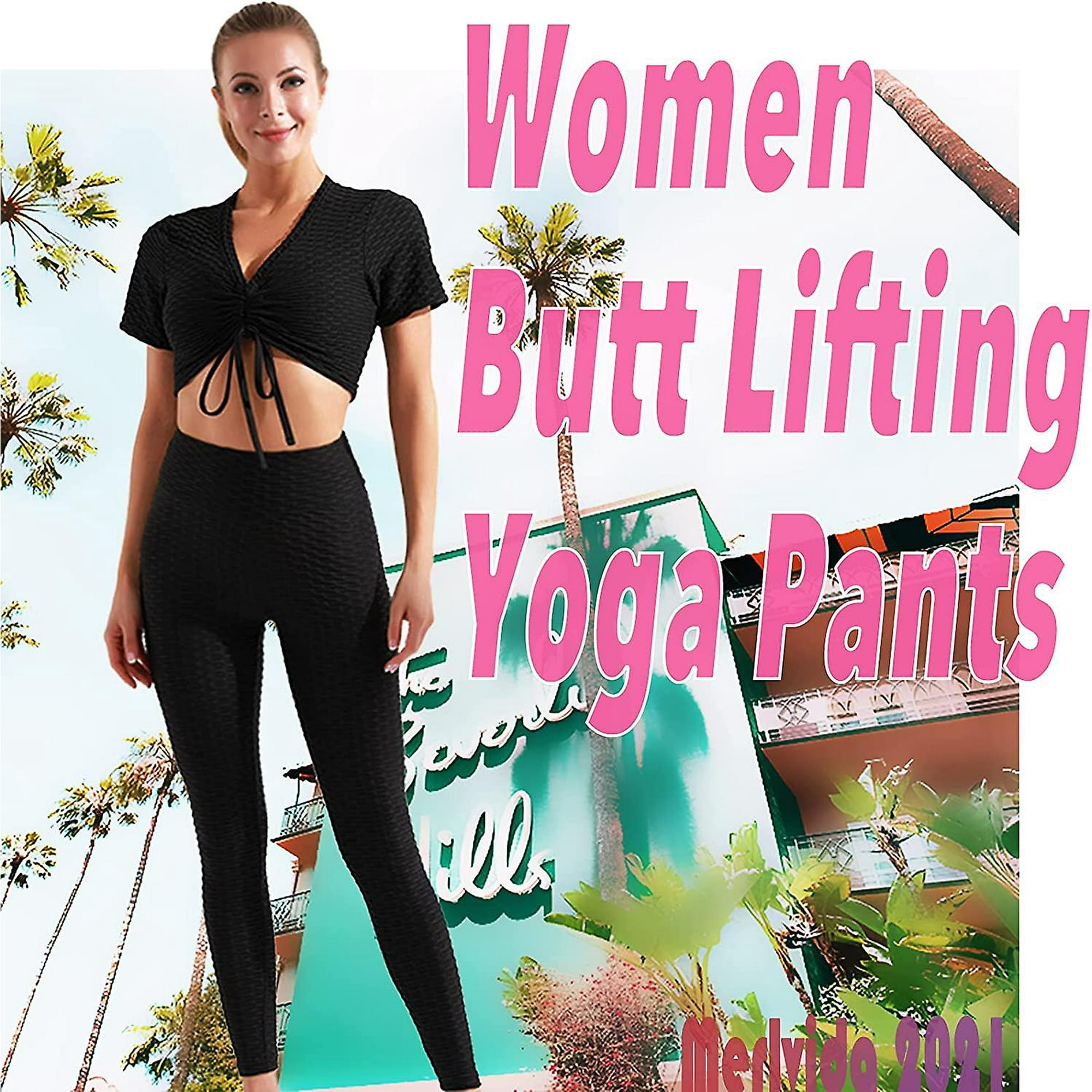 Yeater Anti Cellulite Women s Leggings Ruched Butt Lift Gym Leggings Womens High Waist