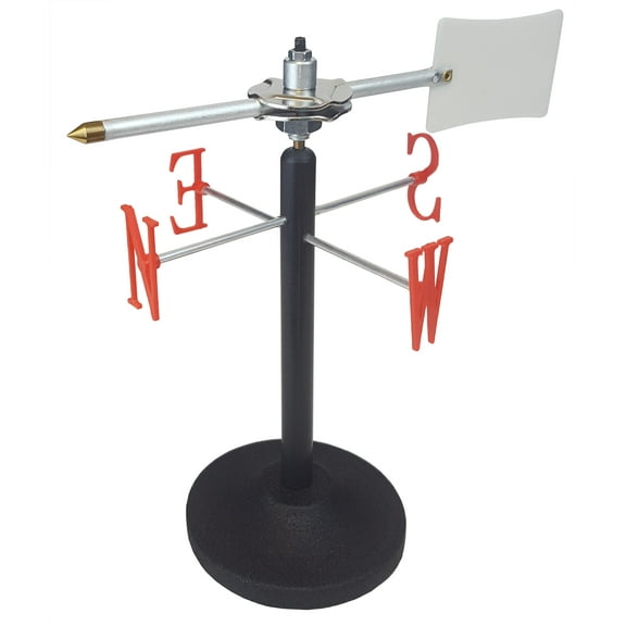 Wind Vane with Heavy Metal Support Base