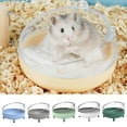 thumbnail image 2 of Trayknick Baignoire pour Hamster Résistante aux Chutes Forme Mignonne Facile à Laver Panoramique Transparente Grand Espace Repos Double Usage Hamster de Compagnie Externe Salle de Bain pour la Maison, 2 of 13