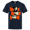 thumbnail image 2 of Camiseta vaquera con tuco de ojos de ángel rubio El bueno, el malo y el feo para hombre y mujer Il buono brutto cattivo Camiseta de algodón de gran tamaño, 2 of 5