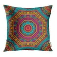 thumbnail image 1 of EREHome Mexican Abstract Festive Colorful Mandala Ethnic Tribal Pattern African Inca Pillowcase Cushion Cover 16x16 inch, 1 of 1