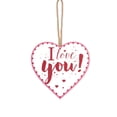 thumbnail image 2 of SugarBloom Wooden Craft Heart Shaped Pendant, Valentine's Day Party Decoration Love Hanging Sign, Rustic Wedding Decoration Ornament for Romantic Decor,B, 2 of 5