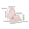 thumbnail image 3 of Fgnfyis Backpack for Girls Stylish Womens Bow Cute Shoulder Bag for Daily Use Commute Work Travel School Versatile Carryall Kindergarten Backpack Light Pink, 3 of 9